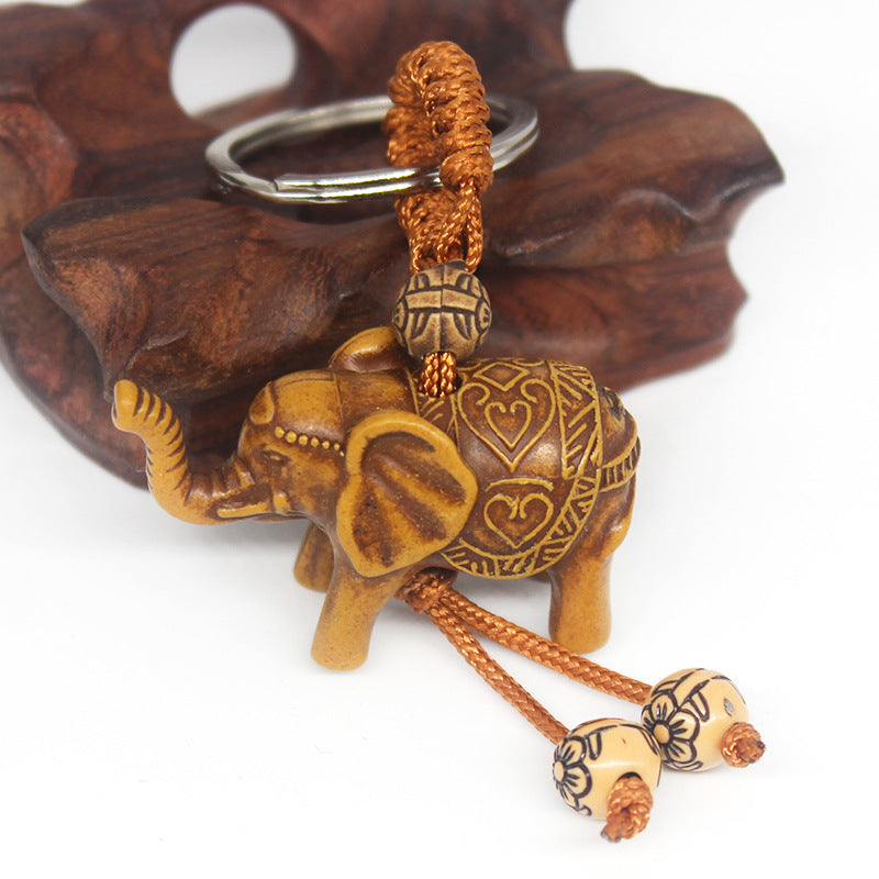 3D Elephant Keychain Resin Pendant for Vendors