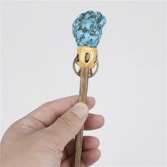 Natural Crystal Stone Magic Wand (33–36 cm)