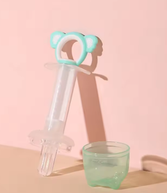 Both Feed Medication Utensil And Juice Koala Cartoon