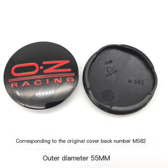 M582 Model Hub Cap OZ - 55MM Black Carbon Fiber