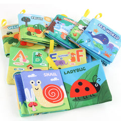 3D Fabric Baby Book - Early Education Toy with Animals