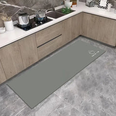 Grey Non-slip Kitchen Floor Mat (1pc, 19.6x31.5in)