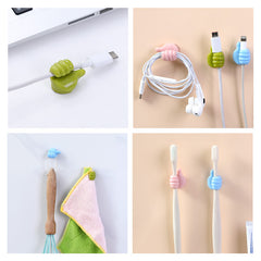 Multi-functional Seamless Sticky Wire Manager Hook