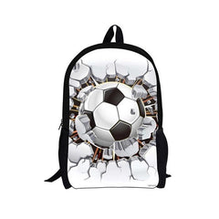 Customizable Backpack for Students - Colorful Football Series