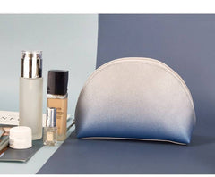Waterproof Shell Makeup Pouch in Gradient Blue Color