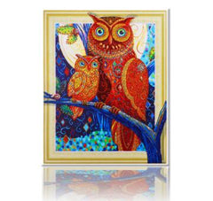 Owl Shaped Diamond Painting Cross Stitch DIY Kit