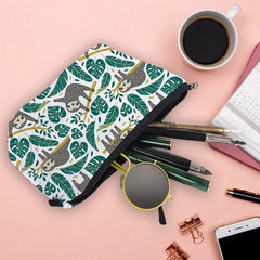 Waterproof Sloth Print Makeup Organizer Bag for Travel