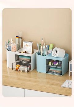 Large Capacity Pencil Holder - Creative Storage Box for Kids