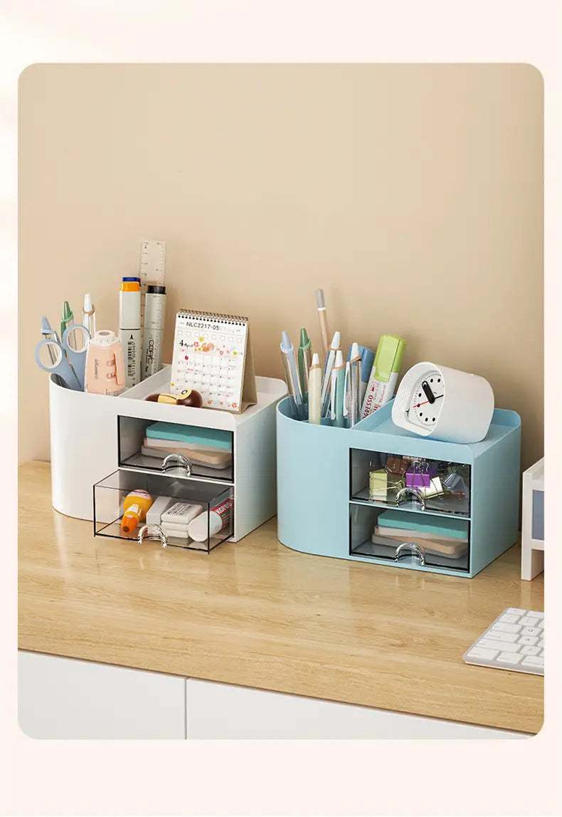 Large Capacity Pencil Holder - Creative Storage Box for Kids