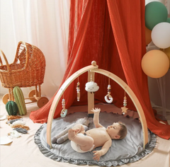 Wooden Baby Fitness Play Gym