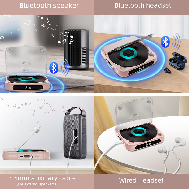 Portable Bluetooth CD Player for Music Albums