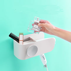 Creative Hair Dryer Storage Rack - No Drill Bathroom Holder