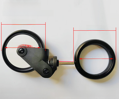 YOYO Baby Stroller Wheels with Rubber Tires and Bearings