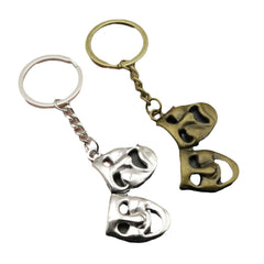 Minimalist Mask Pendant Keychain by Xiyin Temu