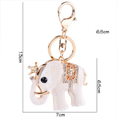 Elephant-Shaped Alloy Keychain for Ladies' Gifts