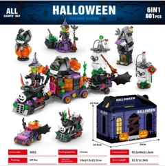 Halloween Pumpkin House Building Blocks