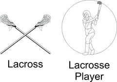Lacrosse Picture Frame