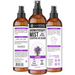 Lavender Aromatherapy Mist - 100% Natural Essential Oil Blend for Room, Body, Linens