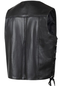 Legendary Dixon Men's Leather Motorcycle Vest