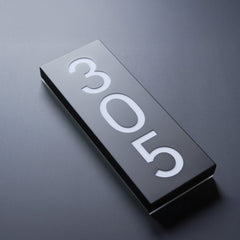 Metal Backlit Address Plaque – Custom LED House Address Sign