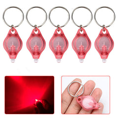 LED Keychain Light - No-Screw Plastic Design