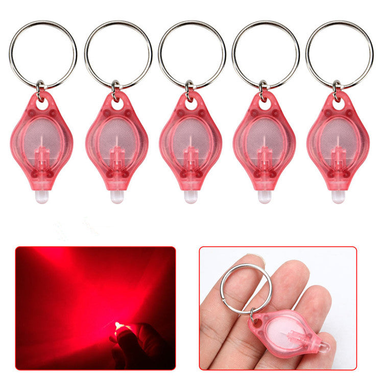 LED Keychain Light - No-Screw Plastic Design
