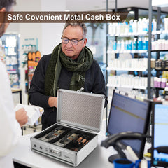 Portable Multi-Functional Cash Register Box in Aluminum