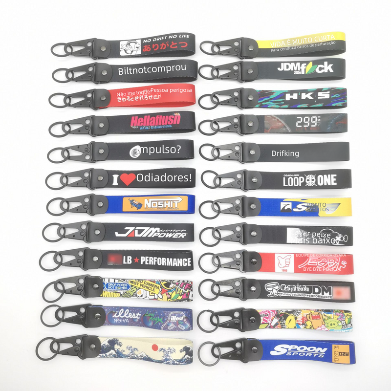 JDM Culture Keychain Wrist Strap with Digital Print