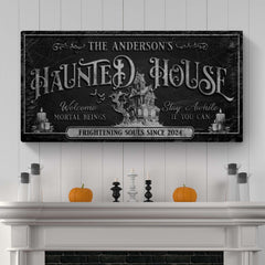 Personalized Haunted House Sign