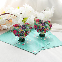 Personalized 3D Cute Paper Carving Blessing Card
