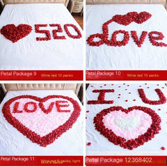 100-Piece Wholesale Artificial Rose Petals for Events