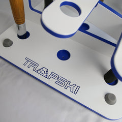 Made in the USA Fishing Rod Rack | 12 Pole Waterproof Wash-down | Dock, Garage, Boat, Storage