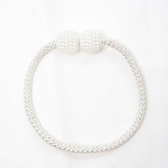 Magnetic Curtain Tieback High Quality Holder Hook Buckle Clip Pretty Modern Polyester Decorative Home Accessories Decorative Curtain Holdbacks Crystal Tie Backs For Curtains Curtain Holders For Window Draperies