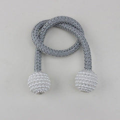 Magnets Curtains Clamps Curtain Holder Pompom Tieback Magnetic Clips Hanging Balls Tie Back Home Decoration Accessories Magnetic Curtain Tiebacks European Style Decorative Curtain Drape Tie With Strong Magnetic For Home And Office Decoration