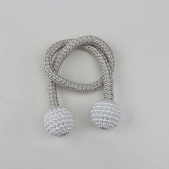 Magnets Curtains Clamps Curtain Holder Pompom Tieback Magnetic Clips Hanging Balls Tie Back Home Decoration Accessories Magnetic Curtain Tiebacks European Style Decorative Curtain Drape Tie With Strong Magnetic For Home And Office Decoration