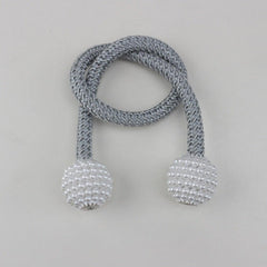 Magnets Curtains Clamps Curtain Holder Pompom Tieback Magnetic Clips Hanging Balls Tie Back Home Decoration Accessories Magnetic Curtain Tiebacks European Style Decorative Curtain Drape Tie With Strong Magnetic For Home And Office Decoration