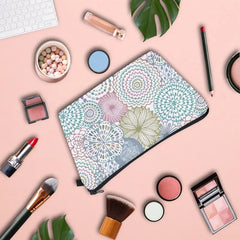 Floral Pattern Travel Makeup Bag and Accessories Pouch