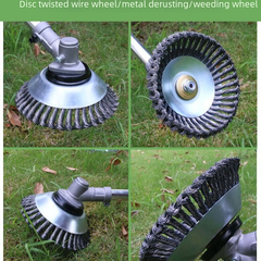 6-Inch 8-Inch Steel Wire Weeding Wheel Accessories