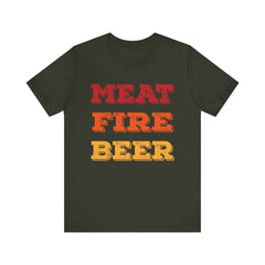 Meat Fire Beer BBQ T-Shirt