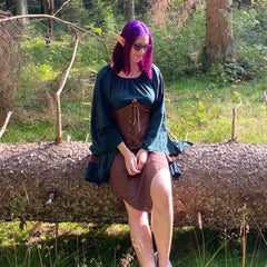 Medieval Renaissance Dress – Full Sleeve Costume with Corset