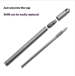 Mini Titanium Alloy Keychain Pen