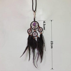 Mini Dream Catcher With Natural Feather Wind Chime Hanging Handmade Lace Feathers Bead Dream Catcher Wind Chimes Hanging Home Room Decoration Car Pendant Ornament Craft Dreamcatcher For Gift Memorial Festival Photography