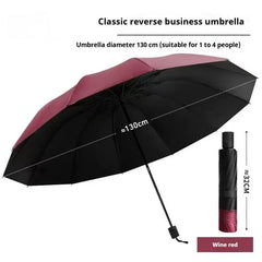 12 Bone Folding Thick Sunshade Umbrella