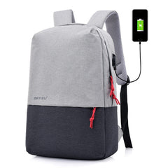Waterproof Polyester Backpack with USB Charging Port