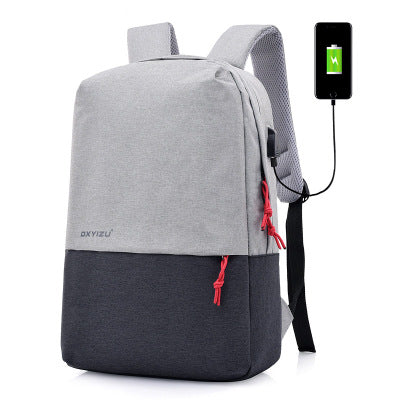 Waterproof Polyester Backpack with USB Charging Port