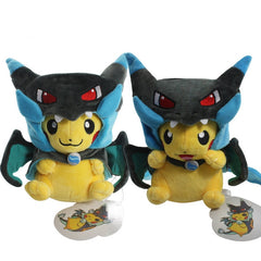 Pikachu Charizard Plush Costume with Hat (Blue/Yellow)