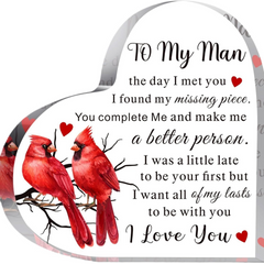 Heart Acrylic Table Decor – Mother's & Father's Day