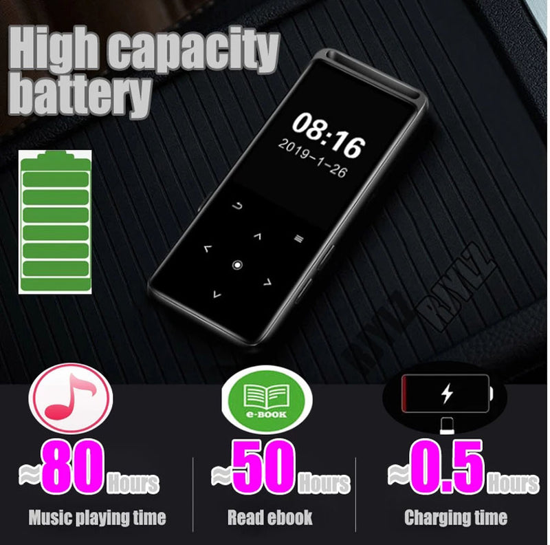 Bluetooth HiFi MP3 Player with FM Radio & Recorder