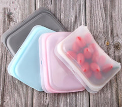 Eco-Friendly Silicone Food Storage Bags - Large Capacity