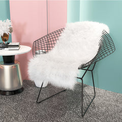 Nordic Style Iron Stool with Backrest in Gold
